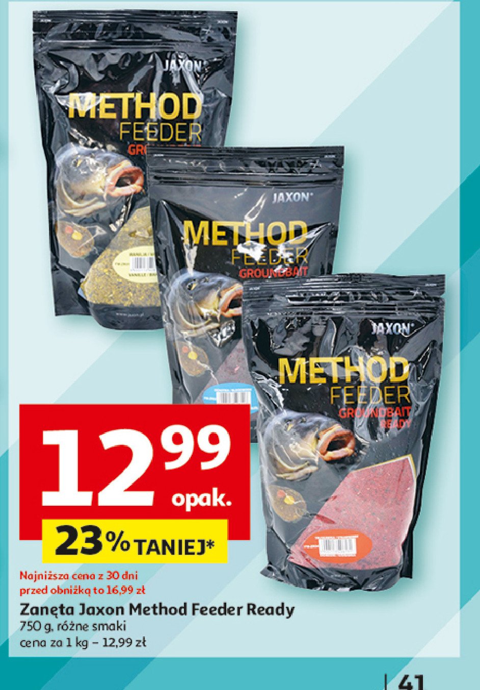 Zanęta method feeder truskawka Jaxon promocja