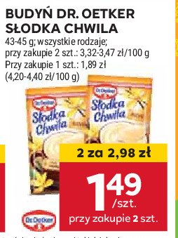 Budyń waniliowy Dr. oetker słodka chwila promocja