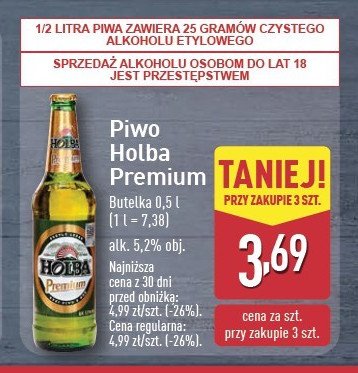 Piwo Holba premium promocja