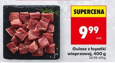 Gulasz z łopatki wieprzowej, 400 g promocja w Biedronka