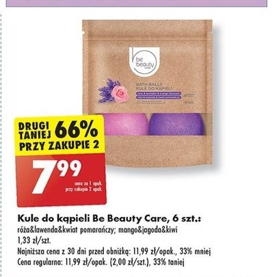 Kule do kąpieli róża lawenda i kwiat pomarańczy Be beauty Be beauty care promocja
