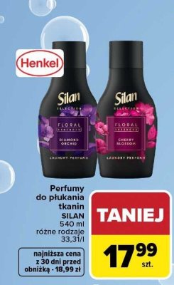 Perfumy do płukania tkanin Silan 540 ml różne rodzaje promocja w Carrefour Market