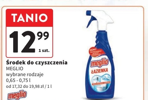 Spray do mycia łazienek Meglio promocja w Intermarche