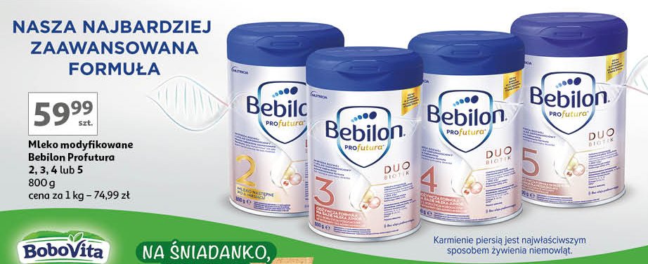 Mleko 5 Bebilon profutura duo biotik promocja