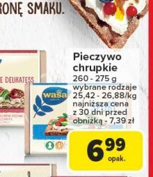 Pieczywo chrupkie original Wasa promocja