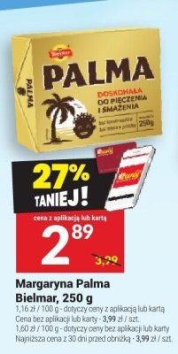 Margaryna Palma Bielmar, 250 g promocja w Twój Market