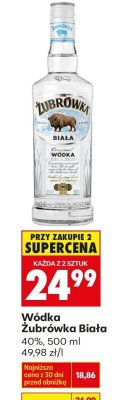 Wódka Biała 0,5 l promocja w Biedronka