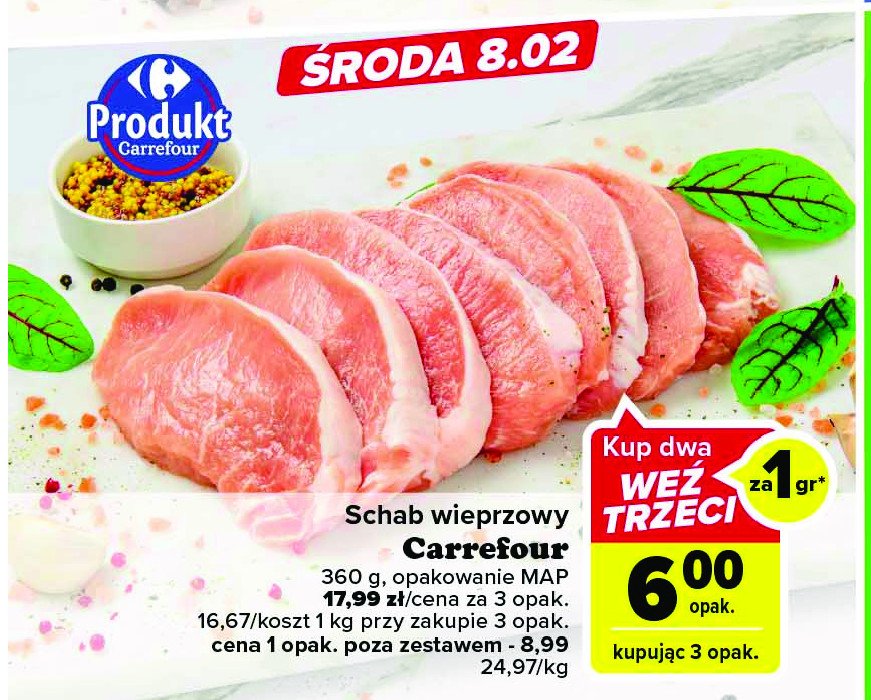 Schab wieprzowy Carrefour promocja