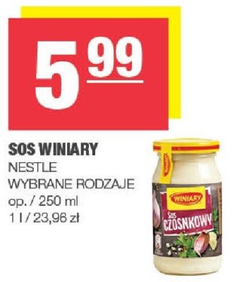 Sos winiary promocja w SPAR