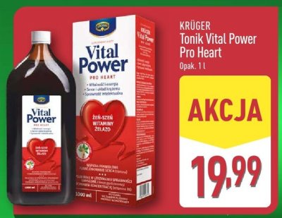 Tonik Krüger Vital Power Pro Heart 1 l promocja w Aldi