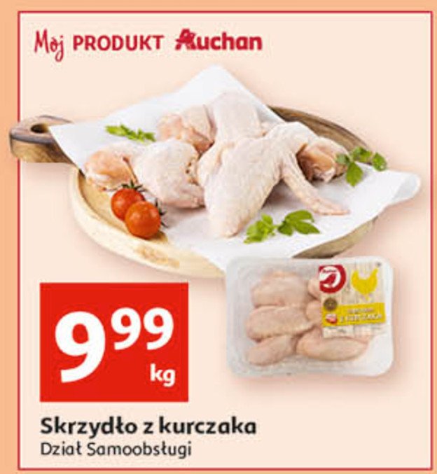 Skrzydło z kurczaka Auchan różnorodne (logo czerwone) promocja