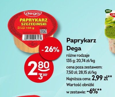 Paprykarz Dega różne rodzaje promocja w Żabka
