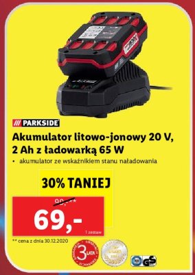 Akumulator litowo-jonowy 20v Parkside promocja
