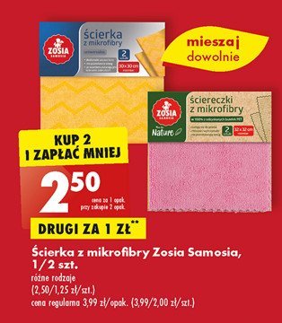 Ścierka z mikrofibry do silnych zabrudzeń Zosia samosia promocja