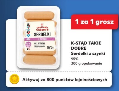Serdelki z szynki 95% promocja w Kaufland