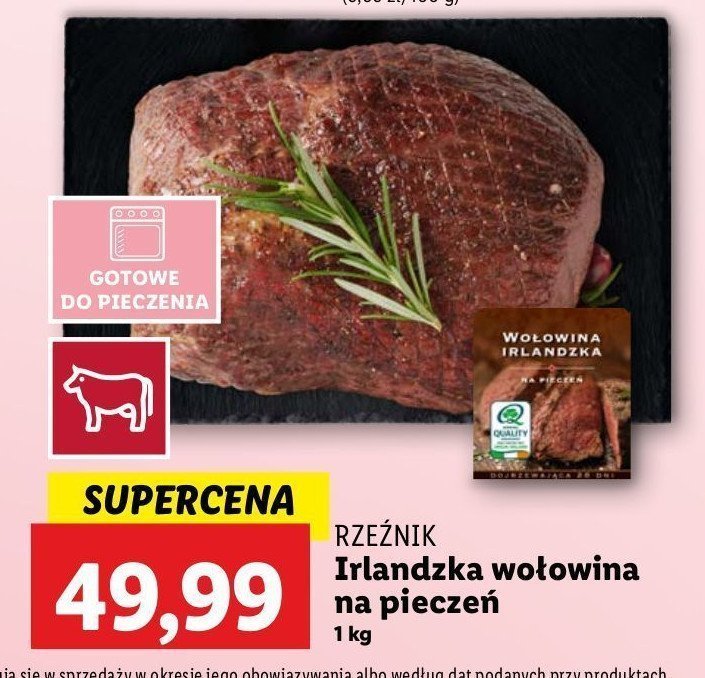 Irlandzka wołowina na pieczeń Rzeźnik codzienna dostawa promocja