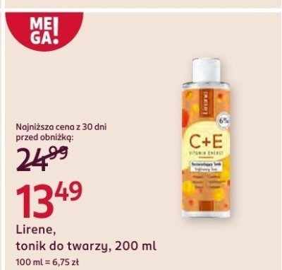 Tonik do twarzy C+E promocja w Rossmann