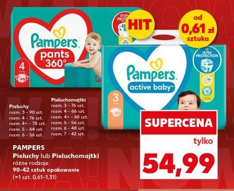 Pieluchomajtki 5 Pampers pants promocja