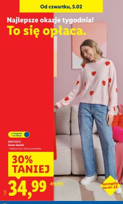 Esmara Sweter damski promocja w Lidl