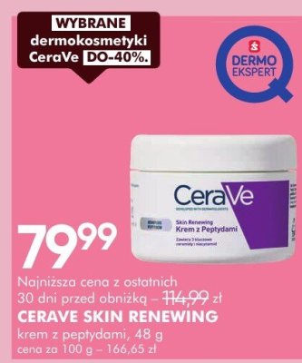 Krem CeraVe Skin Renewing z peptydami 48 g promocja w Super-Pharm