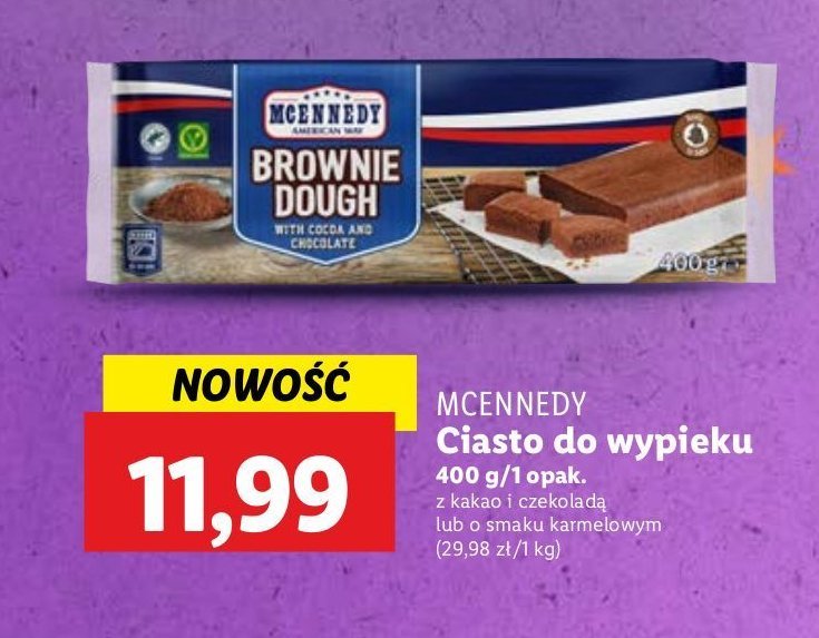 Ciasto do wypieku o smaku karmelowym Mcennedy promocja