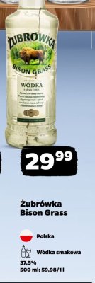 W贸dka 呕ubr贸wka bison grass promocja w Netto