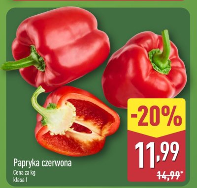 Papryka czerwona Klasa I promocja w Aldi