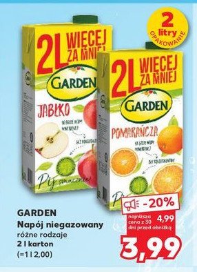 Nap贸j jab艂kowy Garden promocja