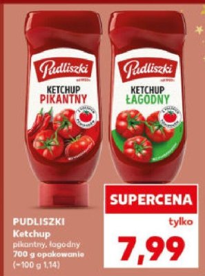 Ketchup Pudliszki Ketchup pikantny, łagodny 700 g opakowanie promocja w Kaufland