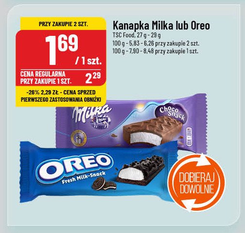 Baton mleczny Oreo promocja