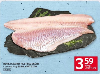 Dorsz czarny filet bez skóry promocja w Selgros
