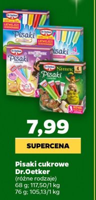 Pisaki cukrowe Dr.Oetker promocja w Netto