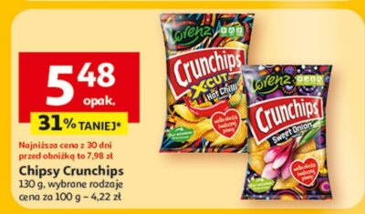Chipsy 130 g wybrane rodzaje Crunchips promocja w Auchan
