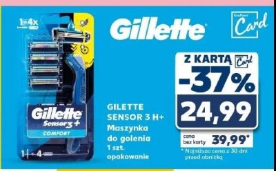 Maszynka do golenia + 4 wk艂ady Gillette sensor 3 promocja