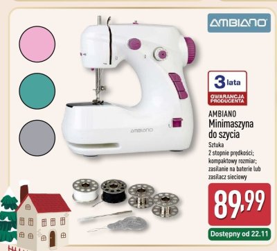 Minimaszyna do szycia AMBIANO promocja w Aldi