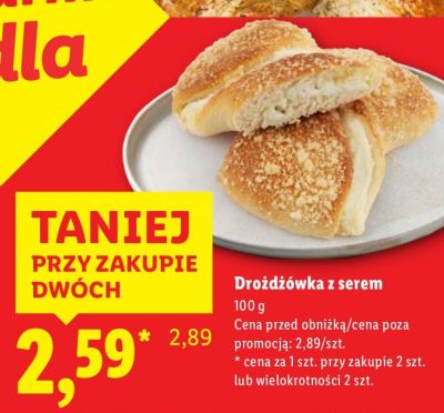 Drożdżówka z serem promocja w Lidl