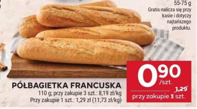 Pieczywo półbagietka francuska promocja w Stokrotka