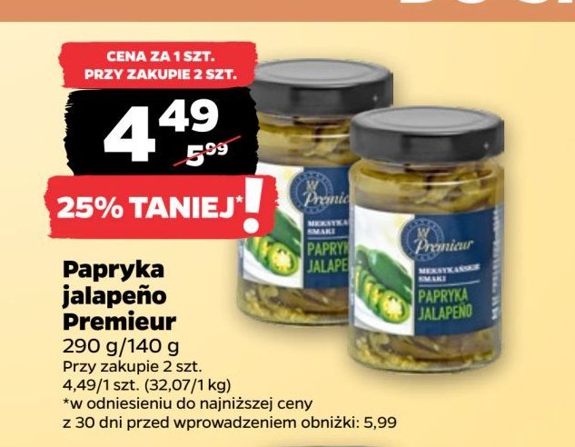 Papryka jalapeno Premieur promocja