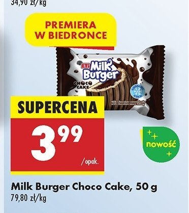 Batonik choco cake Eti milk burger promocja
