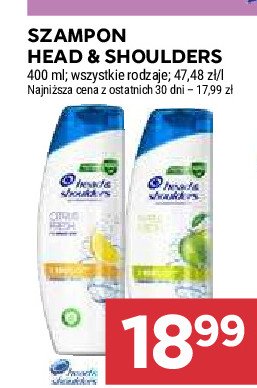 Szampon do włosów apple fresh Head&shoulders promocja