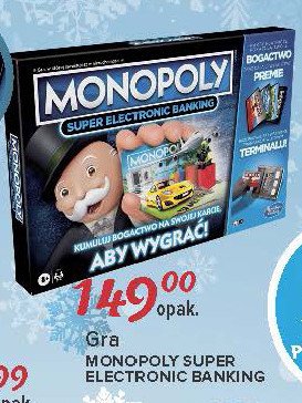 Gra planszowa super electronic banking Monopoly promocja