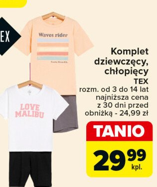 Komplet dziewczęcy 3-14 lat Tex promocja