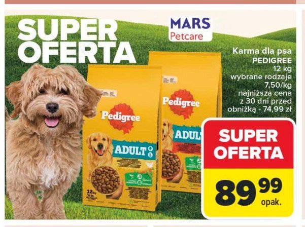 Karma dla psa wołowina Pedigree promocja w Carrefour