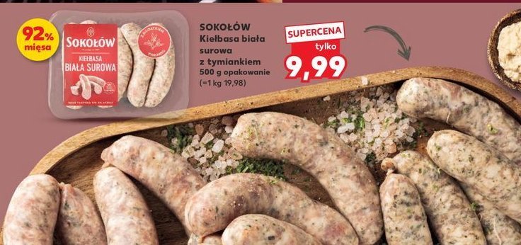 Kiełbasa biała surowa Sokołów promocja