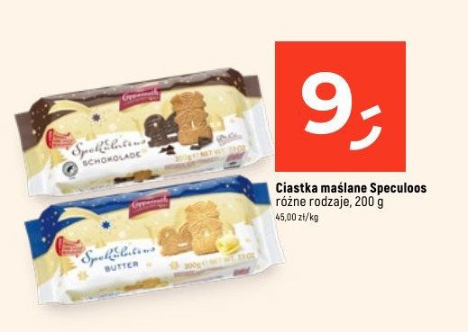 Ciastka maśalane z czekoladą speculoos Coppenrath promocja w Dealz