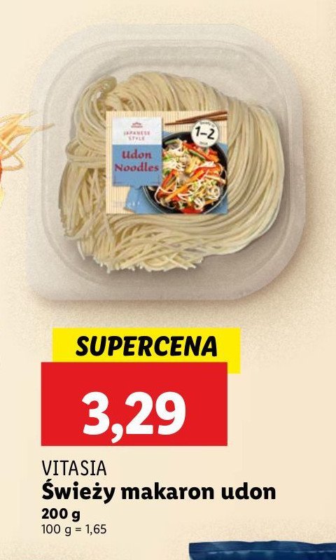 Makaron udon Vitasia promocja w Lidl