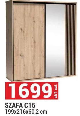 Szafa C15 199x216x60,2 cm promocja w Merkury Market