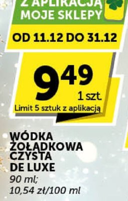 Wódka Żołądkowa Czysta De Luxe promocja w ABC