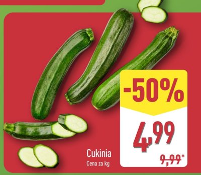 Cukinia promocja w Aldi