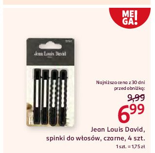 Spinki do włosów czarne Jean louis david promocja w Rossmann